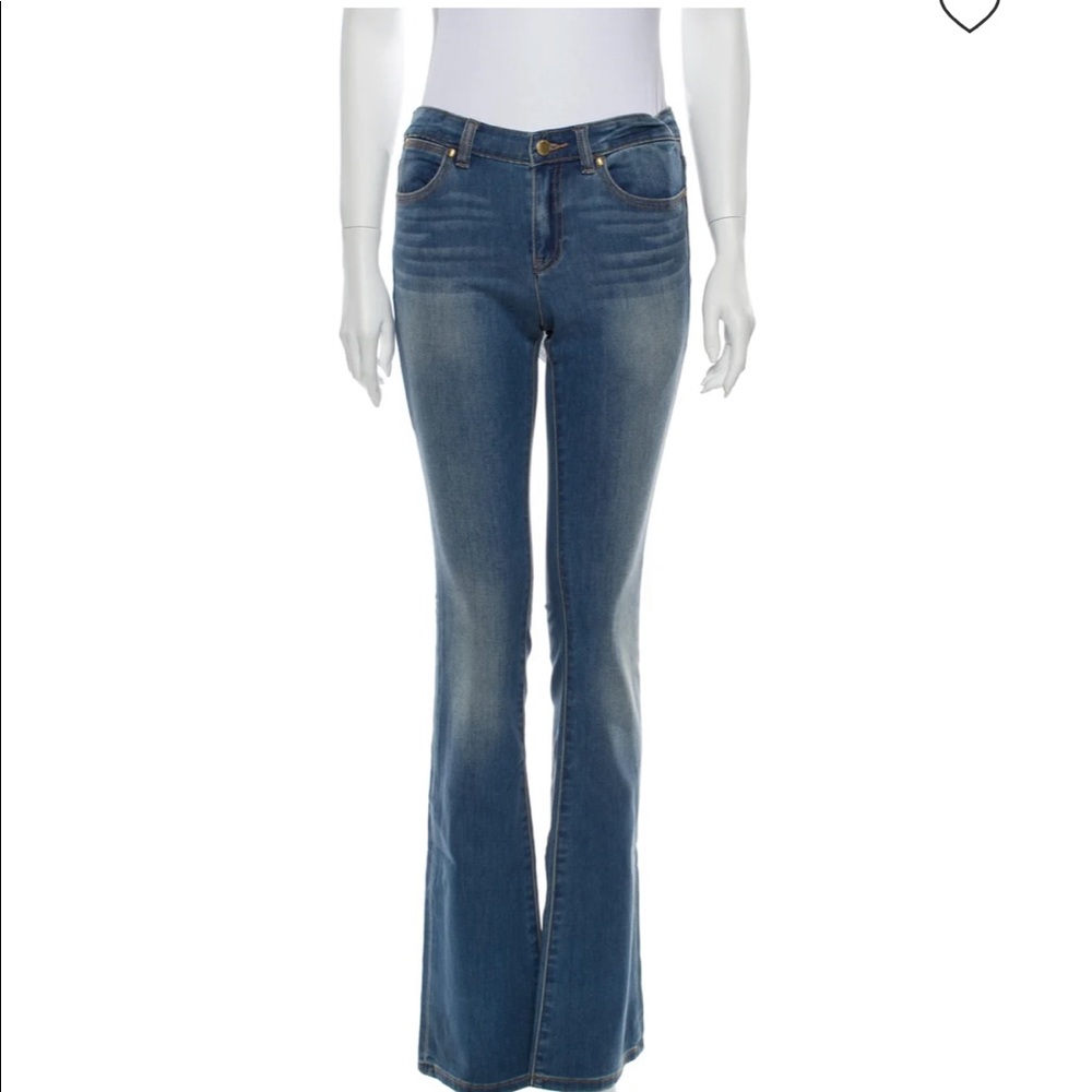 Michael Kors boot cut blue jeans